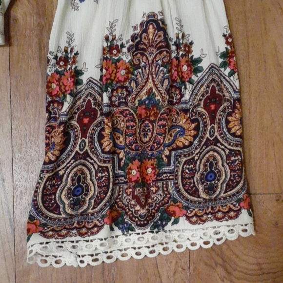 Boho cold shoulder crop top - Picture 3 of 5
